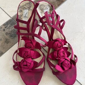 Elegant Women's Red Sandals